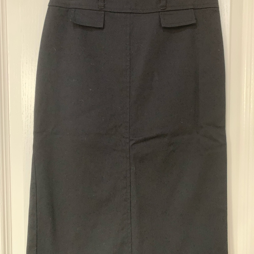 Wrapper Gray Midi Pencil Skirt for Work